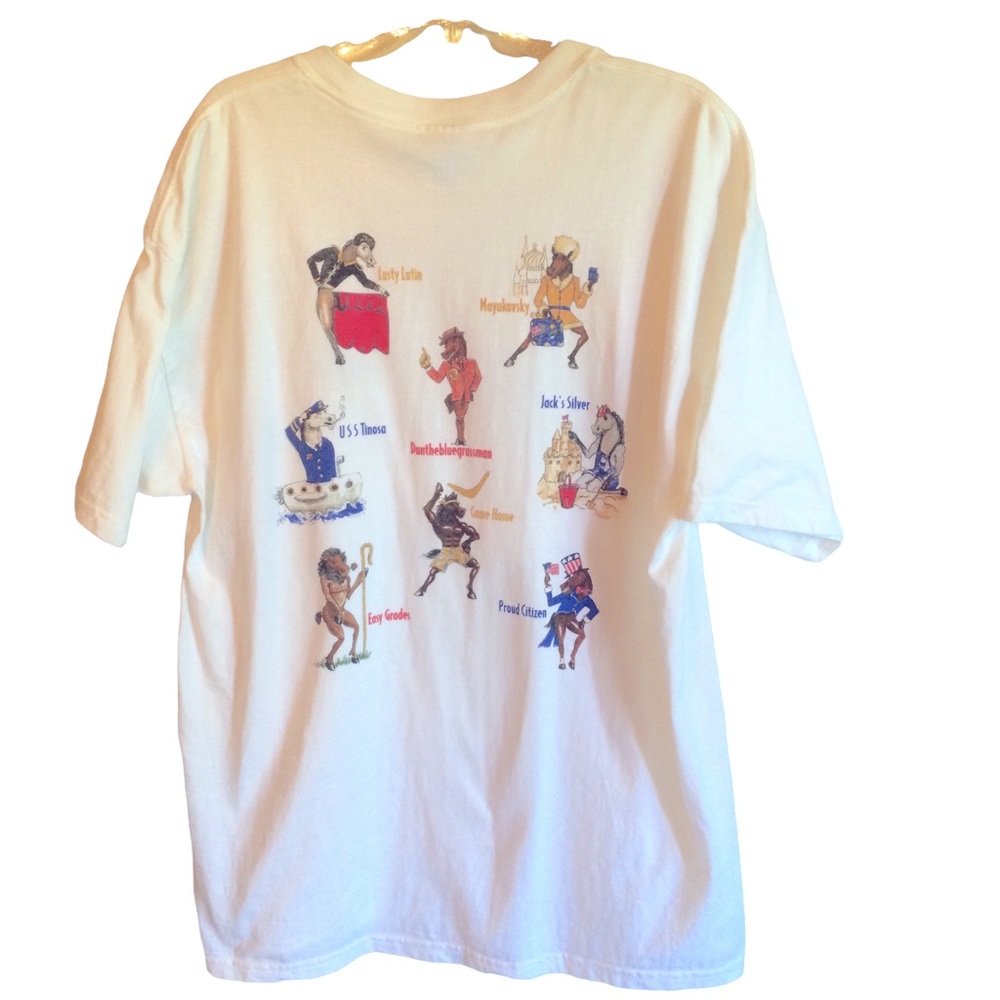 Vintage Gildan Santa Anita Derby 2002 Tee Shirt.